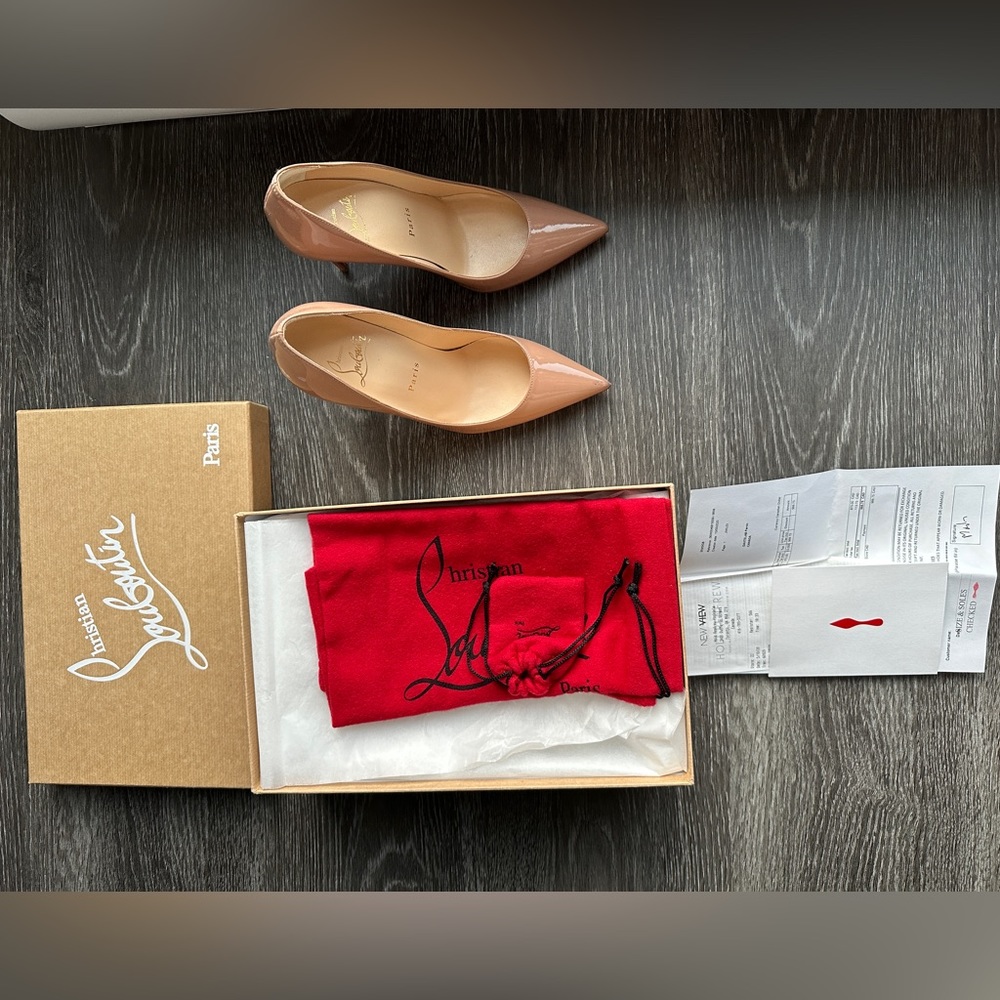 Christian Louboutin Kate 100 Patent Nude